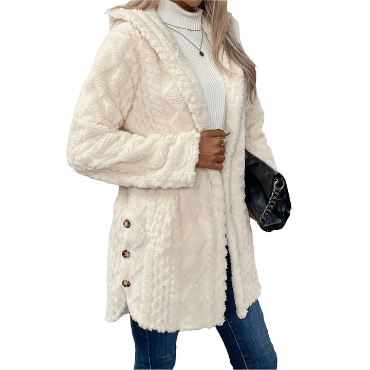 Lourda | Ultrazachte Jas met Capuchon | Dames Sweater