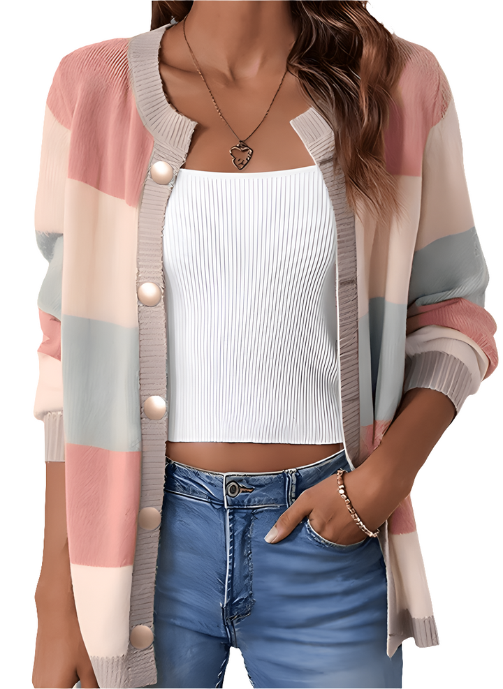 Ana | Lange Gebreide Cardigan | Dames Vest | Warm & Elegant