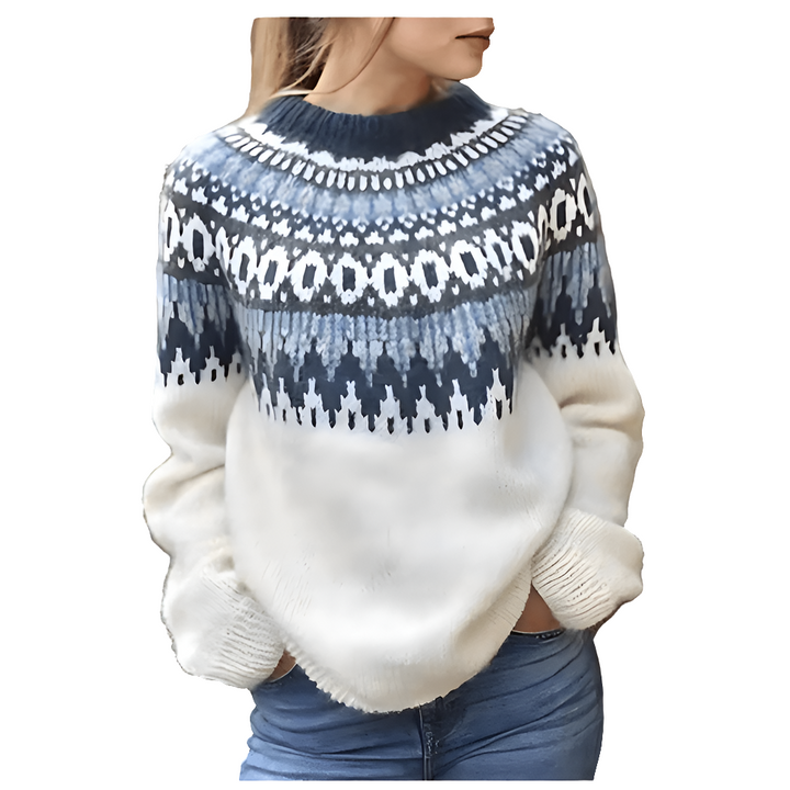 Disha | Dames Gebreide Trui Met Ronde Hals | Dames Sweater | Jumper Vest