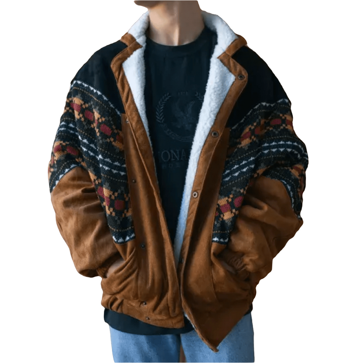 Kymari | Heren Jas Met Tribalprint | Stijlvolle En Comfortabele Casual Bovenkleding