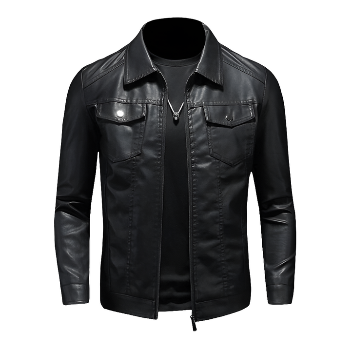 Dimma | Casual Heren Jas | Leren Jack | Subtiele Details