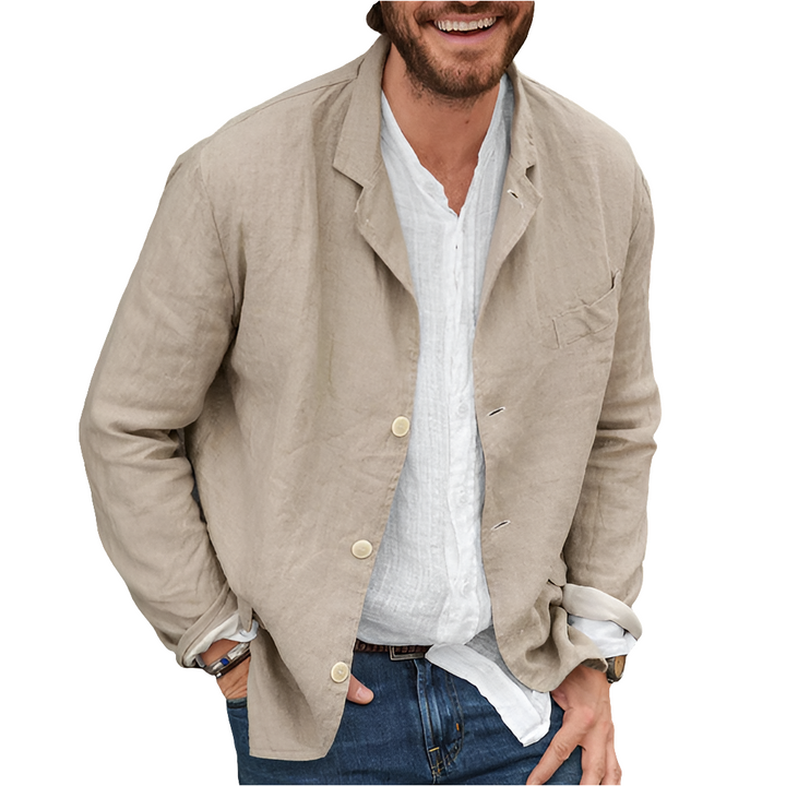 Robert | Heren Stijlvolle Katoen-Linnen Blazer | Mannen Zomer Blazer