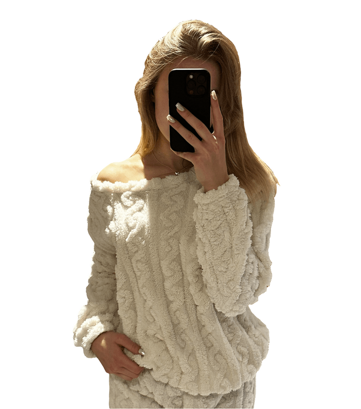 Nori | Ultrazachte Fleece Dames Pyjama Set Met Comfortabele Pasvorm