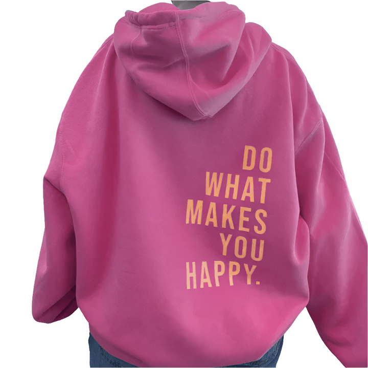 Vibes | Comfortabele Dames Hoodie | Sweater Vest | Geluksboodschap