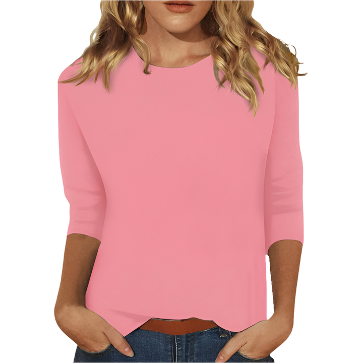 Twinkle | Dames Shirt Met Ronde Hals En Driekwart Mouwen