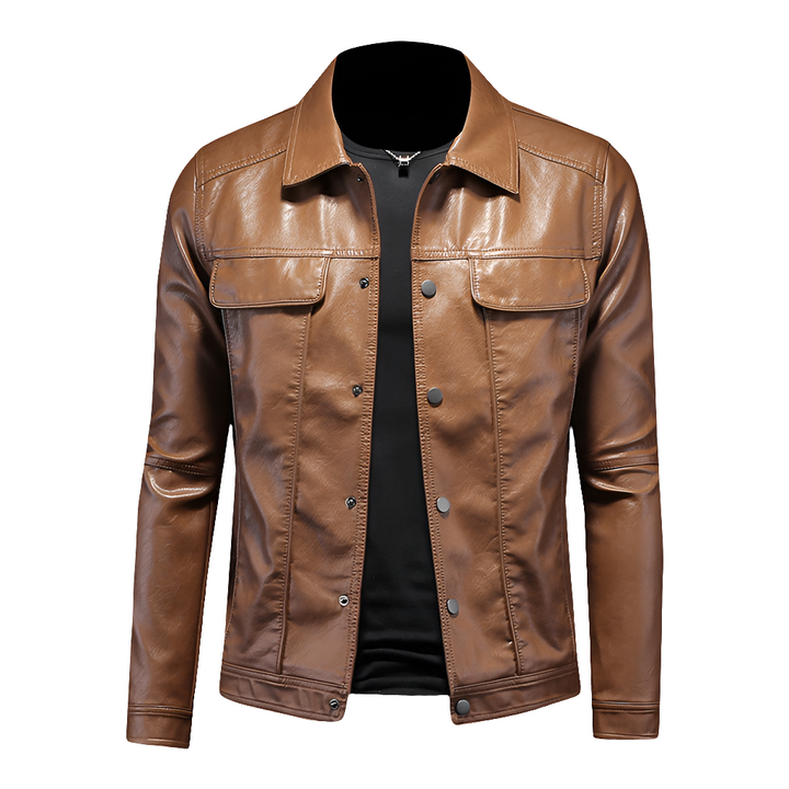 Tellas | Heren Jas | Leren Motorjas | Stevige Constructie