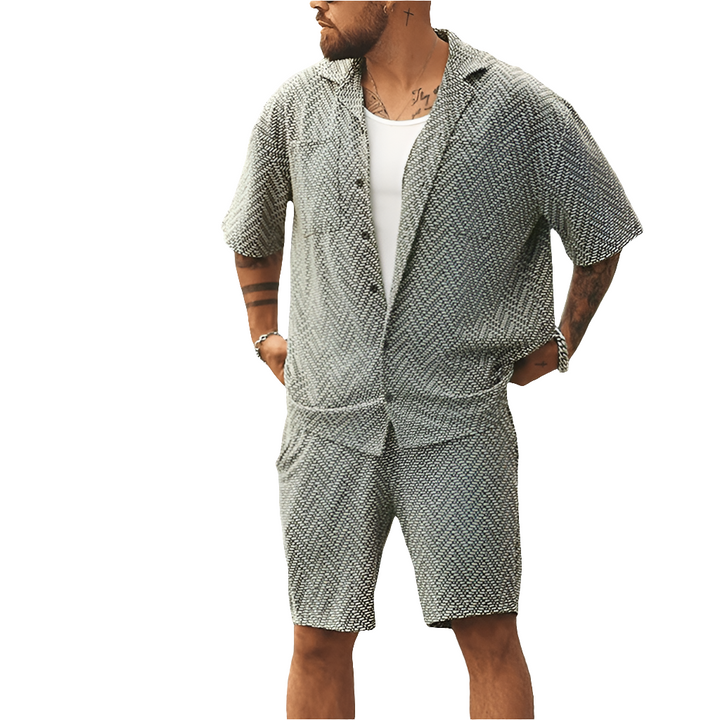 Jason | Luchtige Heren Zomerset | Trendy Heren Kledingset | Voor De Lente/Zomer