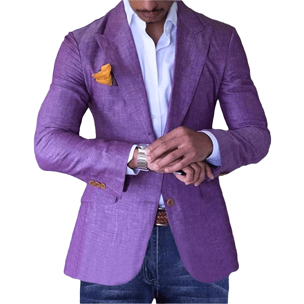 Lopez | Paarse Elegante Blazer voor Heren | Trendy Ontwerp & Comfortabel