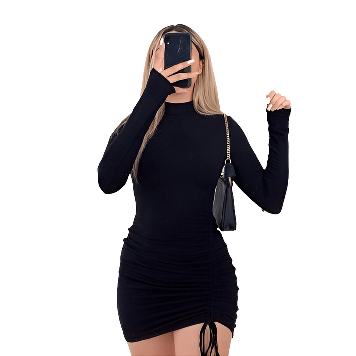 Sora - Jurk Dames - Premium Luxe Casual Jurk – Lange Mouwen - Elegante Details