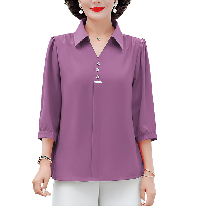 Amanda - Dames Top - Casual Top met Vrouwelijke Touch - Elegant & Comfortabel