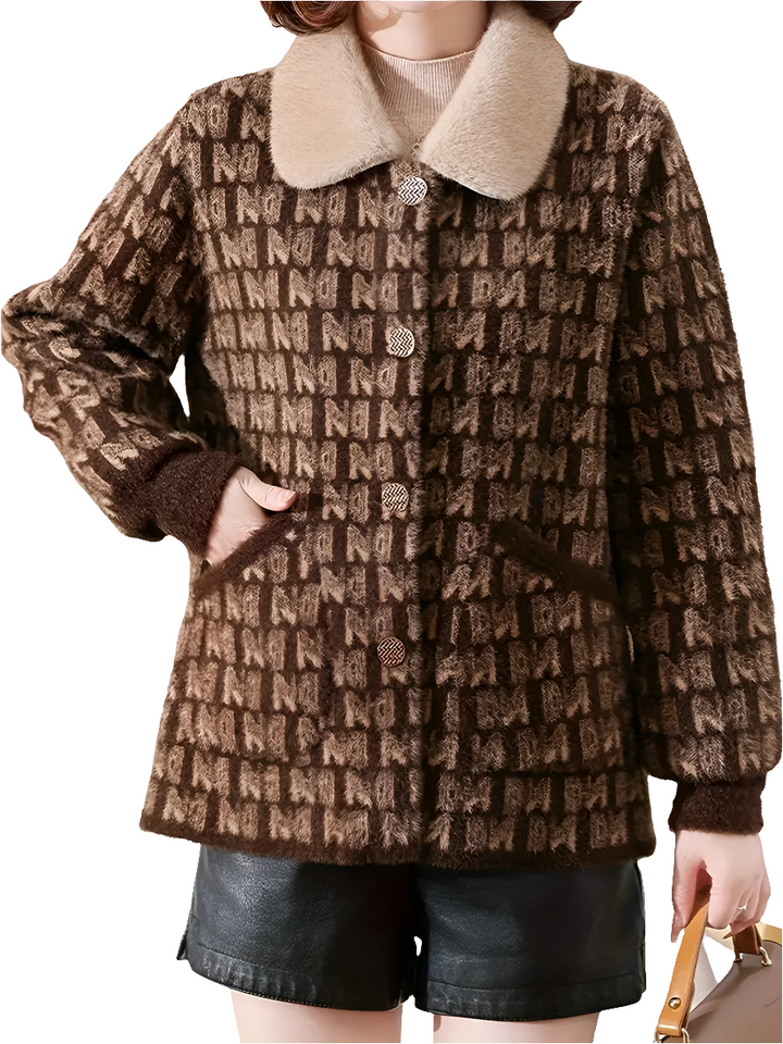 Nella | Dames Jack met Allover-Print | Stijlvolle en Unieke Jas voor Vrouwen