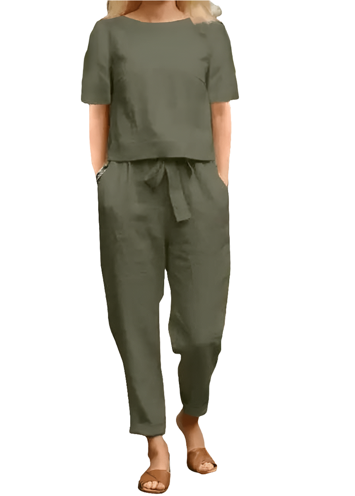 Nadia - Dames Kleding -  Tweedelig Set Dames - Comfort en Stijl - Casual Elegantie
