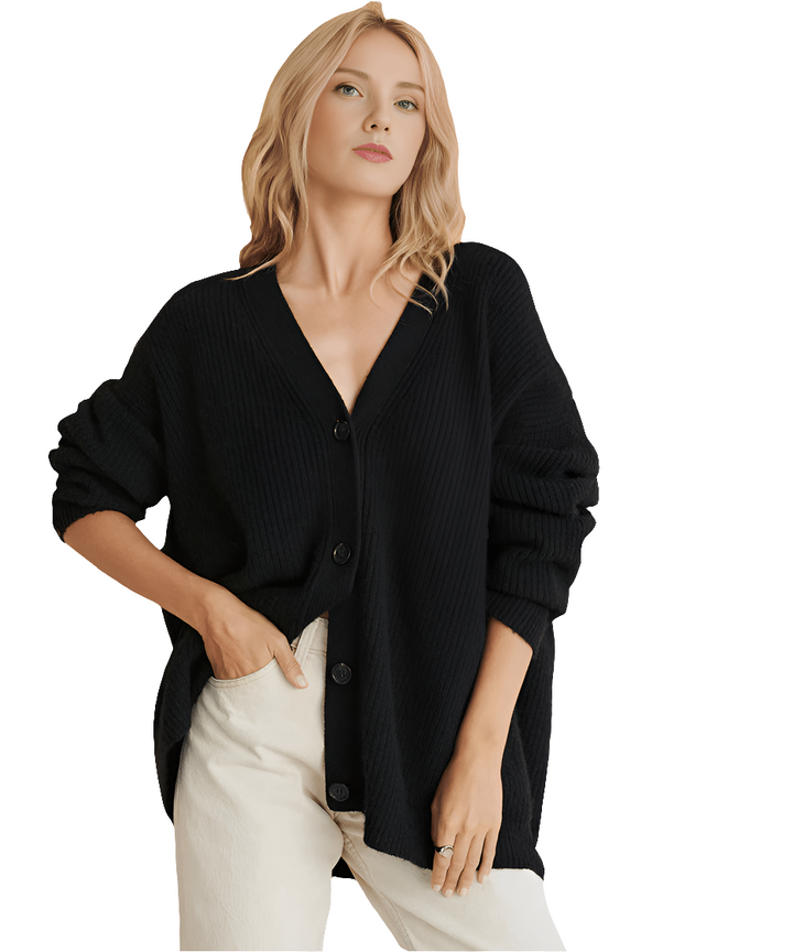 Dewi | Cocoon Cardigan Vest | Comfortabele Elegante Dames Trui