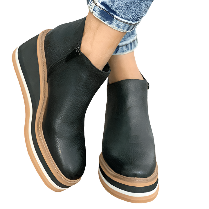 Raine Dames Enkellaarsjes - Comfortabel - Enkel Laarsjes met Rits - Casual & Chic