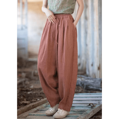 Brckz - Linnen Broek Dames - Comfortabel & Lichtgewicht - Zomerstijl - Sorata