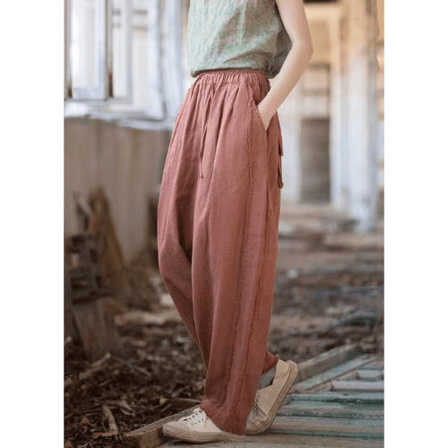 Brckz - Linnen Broek Dames - Comfortabel & Lichtgewicht - Zomerstijl - Sorata