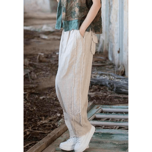Brckz - Linnen Broek Dames - Comfortabel & Lichtgewicht - Zomerstijl - Sorata