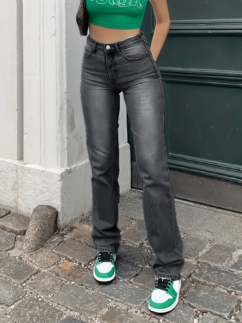 Camila | Casual Dames Jeans Met Hoge Taille | Trendy Broek - Sorata