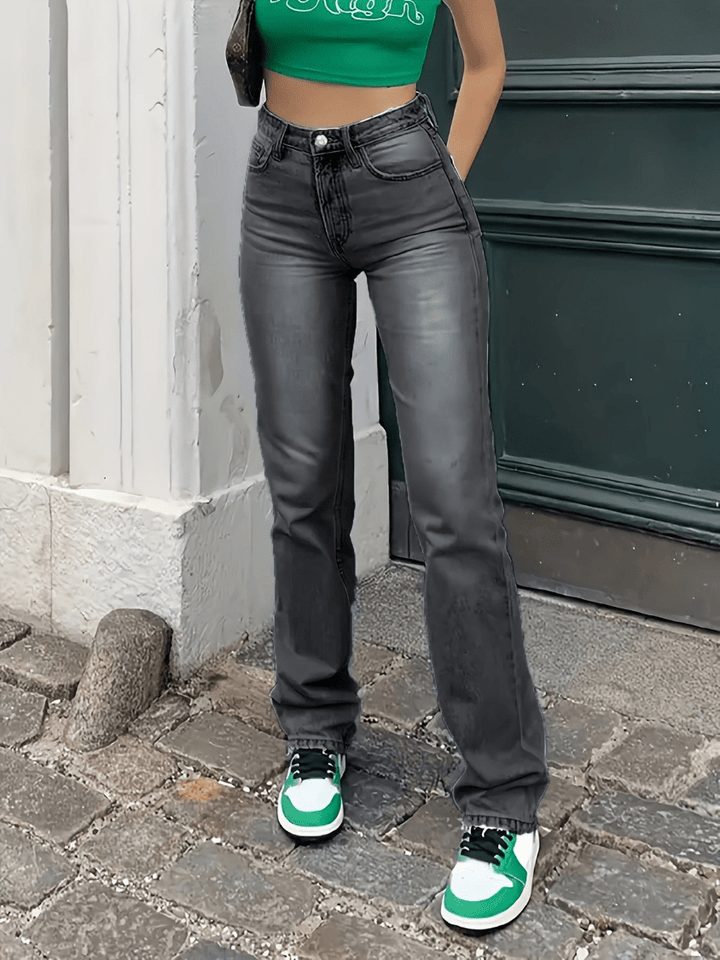Camila | Casual Dames Jeans Met Hoge Taille | Trendy Broek - Sorata
