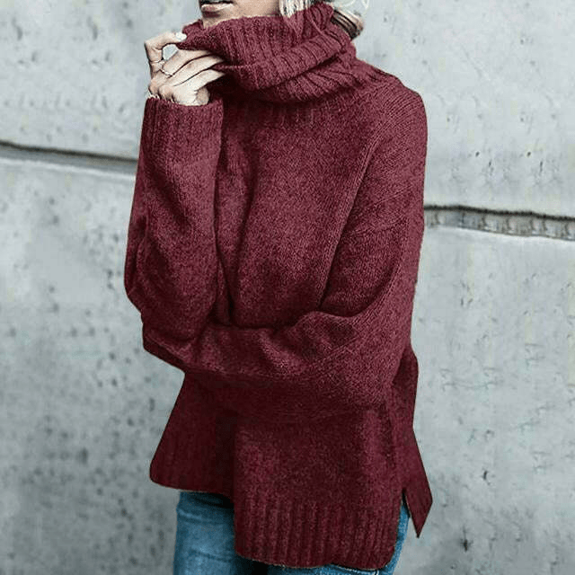 Cato | Comfortabele Oversized Wollen Coltrui | Dames Sweater | Jumper Vest - Sorata