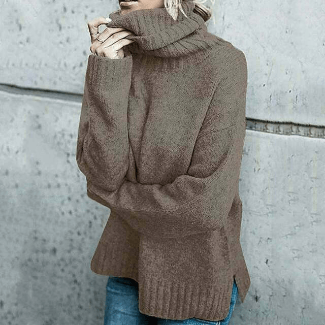 Cato | Comfortabele Oversized Wollen Coltrui | Dames Sweater | Jumper Vest - Sorata