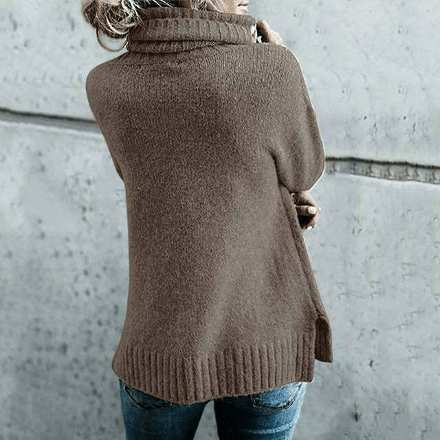 Cato | Comfortabele Oversized Wollen Coltrui | Dames Sweater | Jumper Vest - Sorata