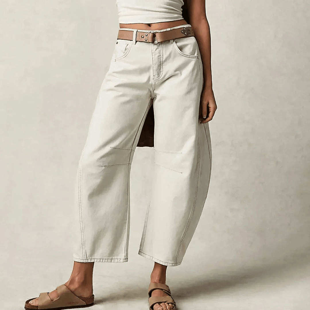 Cheny | Trendy Dames Broek | Moderne Wijde Spijkerbroek - Sorata