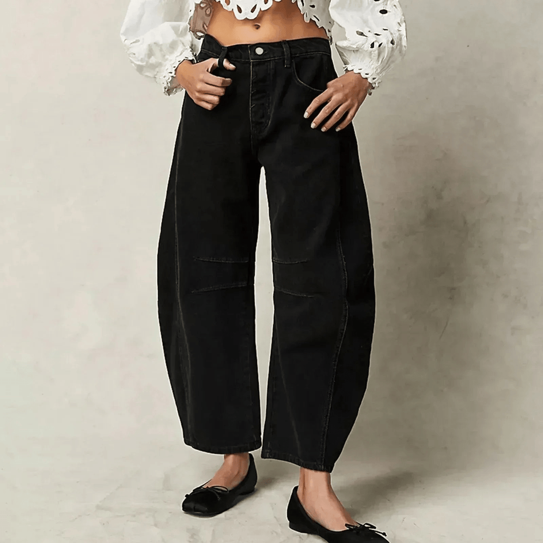 Cheny | Trendy Dames Broek | Moderne Wijde Spijkerbroek - Sorata