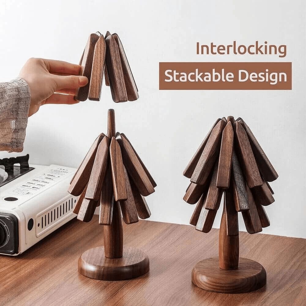 Coasters | Ambachtelijke Houten Onderzetters | Duurzaam Materiaal | Eenvoudig Te Reinigen - Sorata