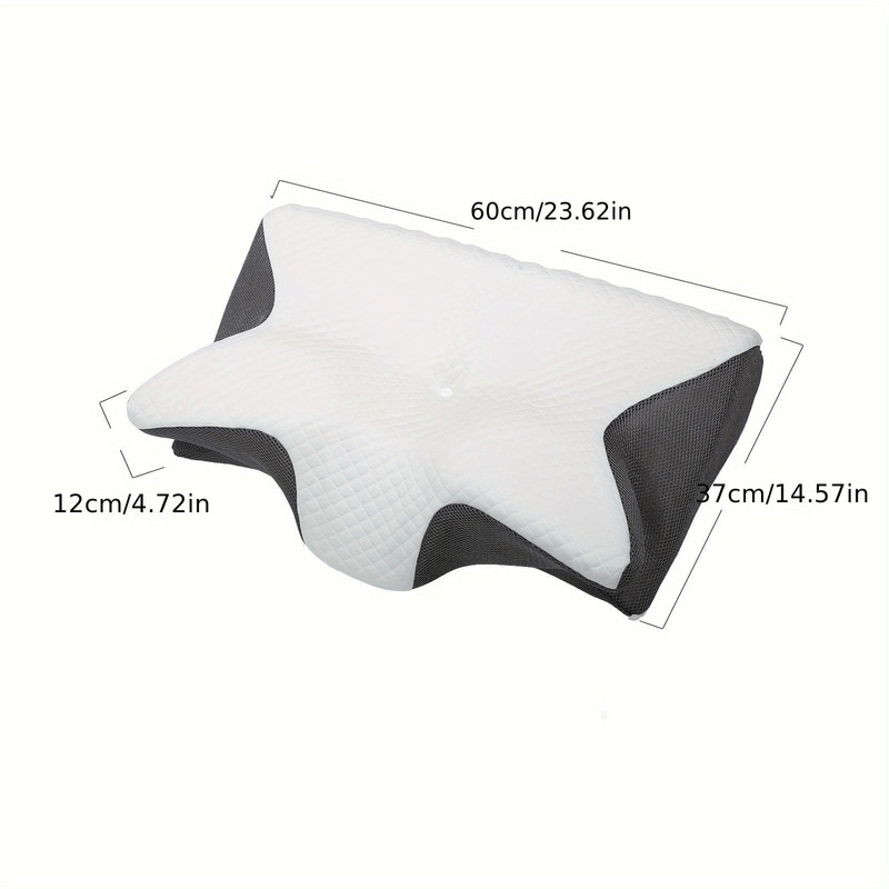 CureXL | Ergonomisch Memory Foam Neksteunkussen | 2 - in - 1 Voor Zij - , Rug - en Buikslapers - Sorata