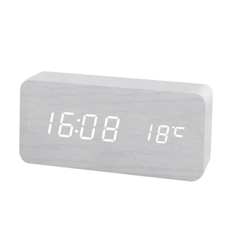 Damar | Digitale Houten Wekker Met LED Display | Voor Elke Kamer - Sorata