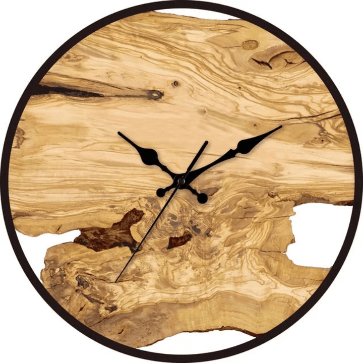 Damar | Transparante Wandklok | Acryl En Hout | Moderne En Stijlvolle Uitstraling - Sorata