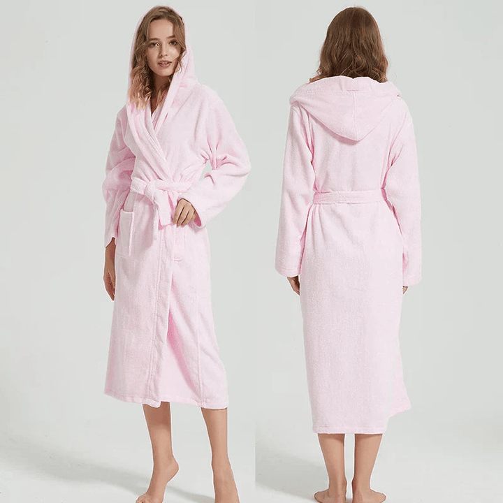 Dayra | Luxe Badjas Met Capuchon | Ademend Materiaal | Extra Comfort - Sorata