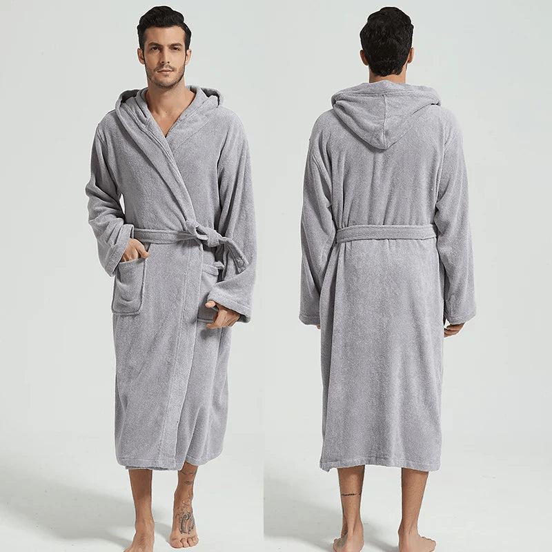 Dayra | Luxe Badjas Met Capuchon | Ademend Materiaal | Extra Comfort - Sorata