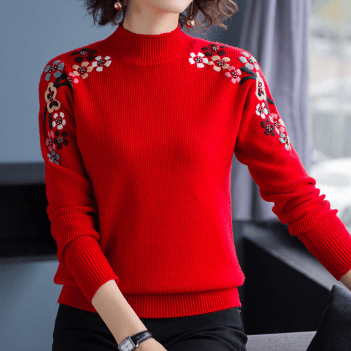 Debora | Elegante Bloesem Trui | Jumper Sweater | Dames Vest - Sorata
