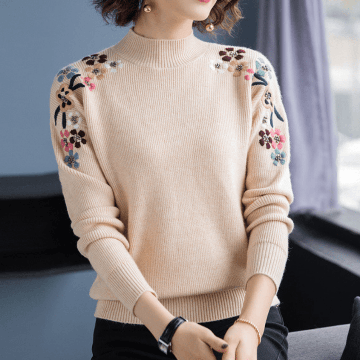 Debora | Elegante Bloesem Trui | Jumper Sweater | Dames Vest - Sorata