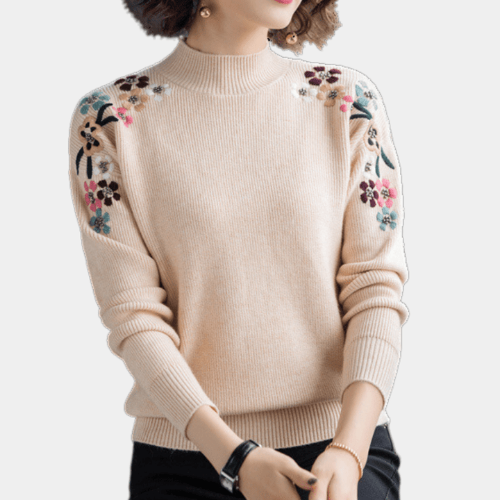 Debora | Elegante Bloesem Trui | Jumper Sweater | Dames Vest - Sorata