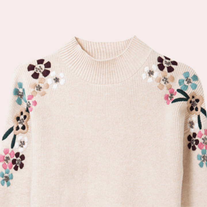 Debora | Elegante Bloesem Trui | Jumper Sweater | Dames Vest - Sorata