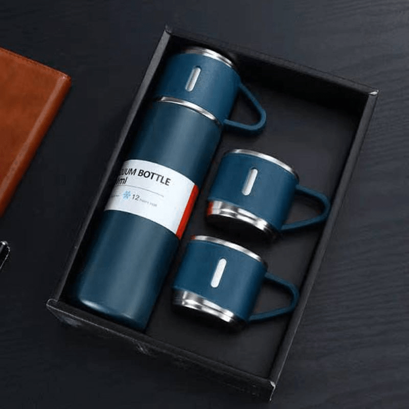 Demor | Roestvrije Thermoskan | Lekvrije Ontwerp | Houdt Je Drank Lang Warm Of Koud - Sorata