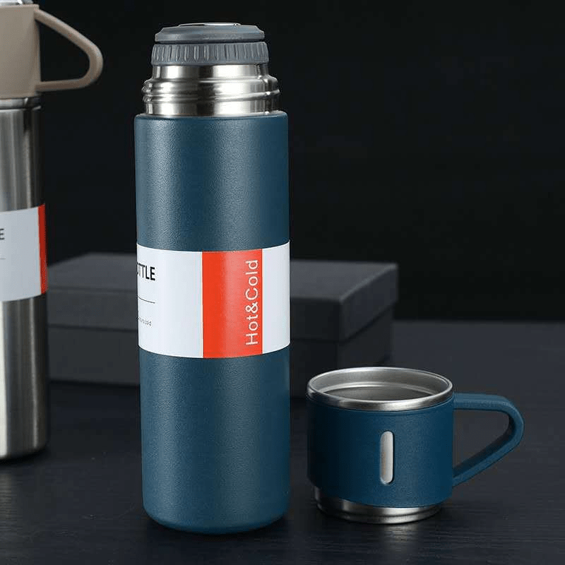 Demor | Roestvrije Thermoskan | Lekvrije Ontwerp | Houdt Je Drank Lang Warm Of Koud - Sorata