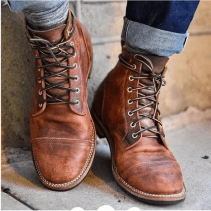 Dera | Bruine Leren Schoenen | Heren Laarzen - Sorata