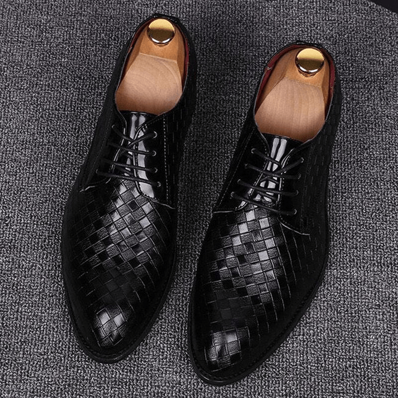 Dima | Heren Schoenen | Nette Formele Lederen Veterschoenen - Sorata