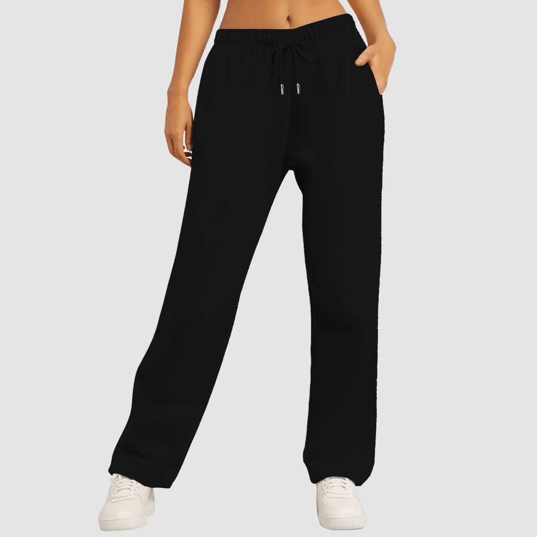 Disha | Dames Broek | Comfortabele Joggingbroek Met Wijde Pijpen - Sorata