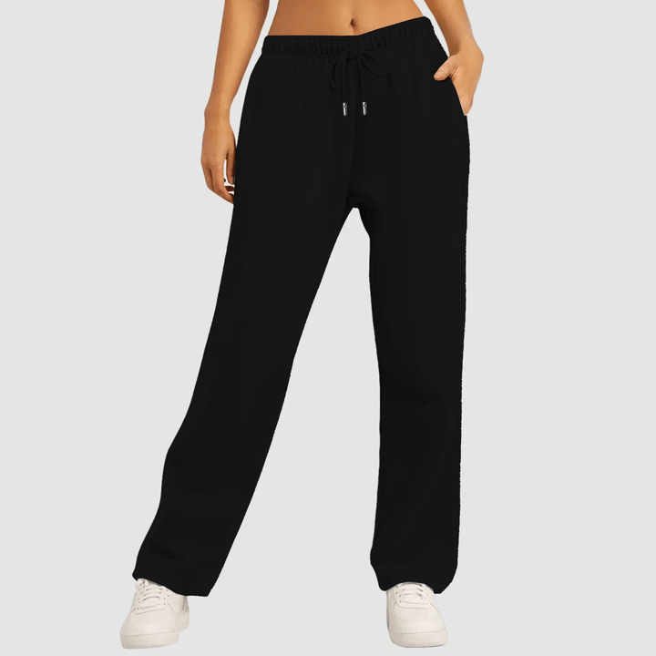 Disha | Dames Broek | Comfortabele Joggingbroek Met Wijde Pijpen - Sorata
