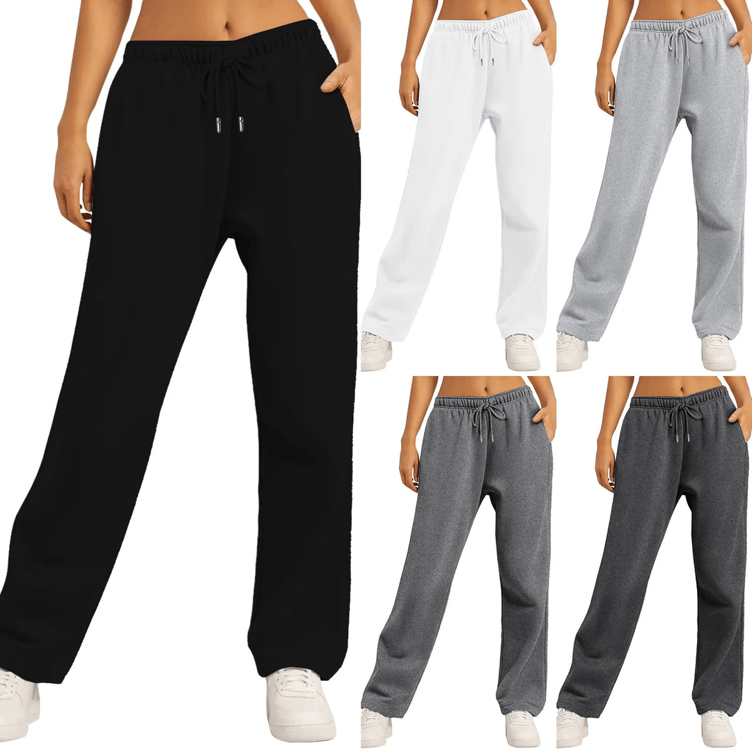 Disha | Dames Broek | Comfortabele Joggingbroek Met Wijde Pijpen - Sorata