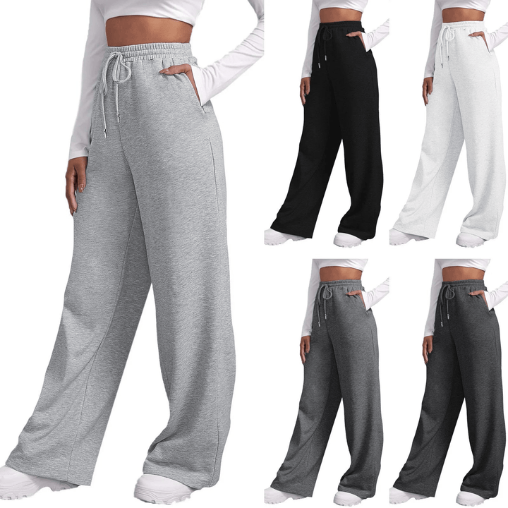 Disha | Dames Broek | Comfortabele Joggingbroek Met Wijde Pijpen - Sorata