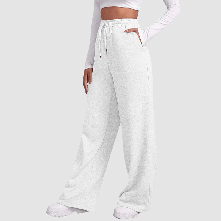 Disha | Dames Broek | Comfortabele Joggingbroek Met Wijde Pijpen - Sorata