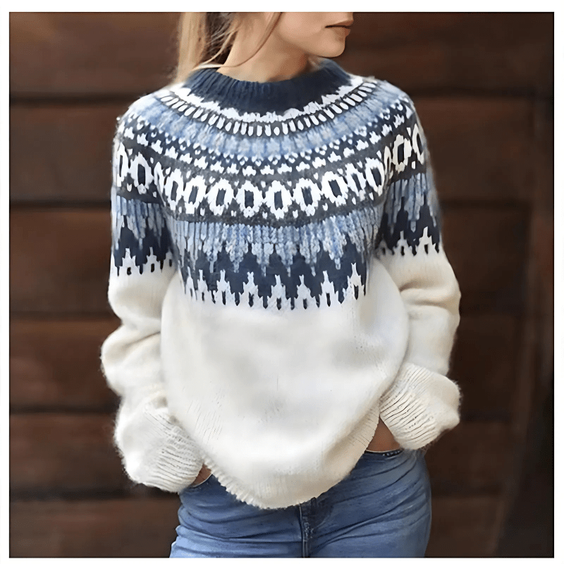 Disha | Dames Gebreide Trui Met Ronde Hals | Dames Sweater | Jumper Vest - Sorata