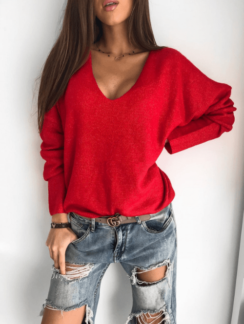 Djoko | Elegante Trui Met V - Hals | Dames Sweater | Jumper Vest - Sorata