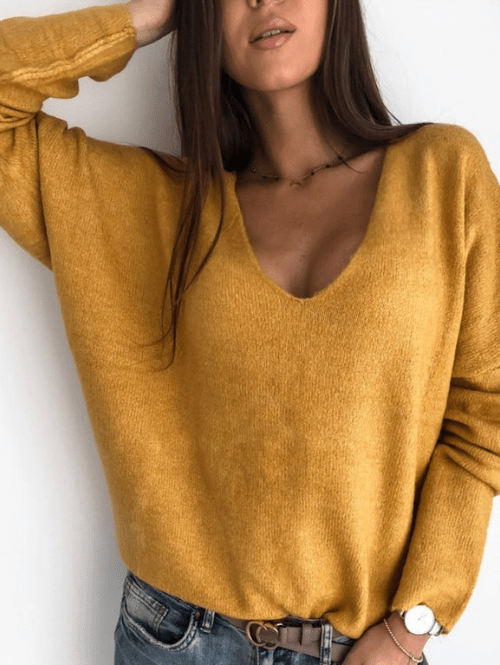 Djoko | Elegante Trui Met V - Hals | Dames Sweater | Jumper Vest - Sorata